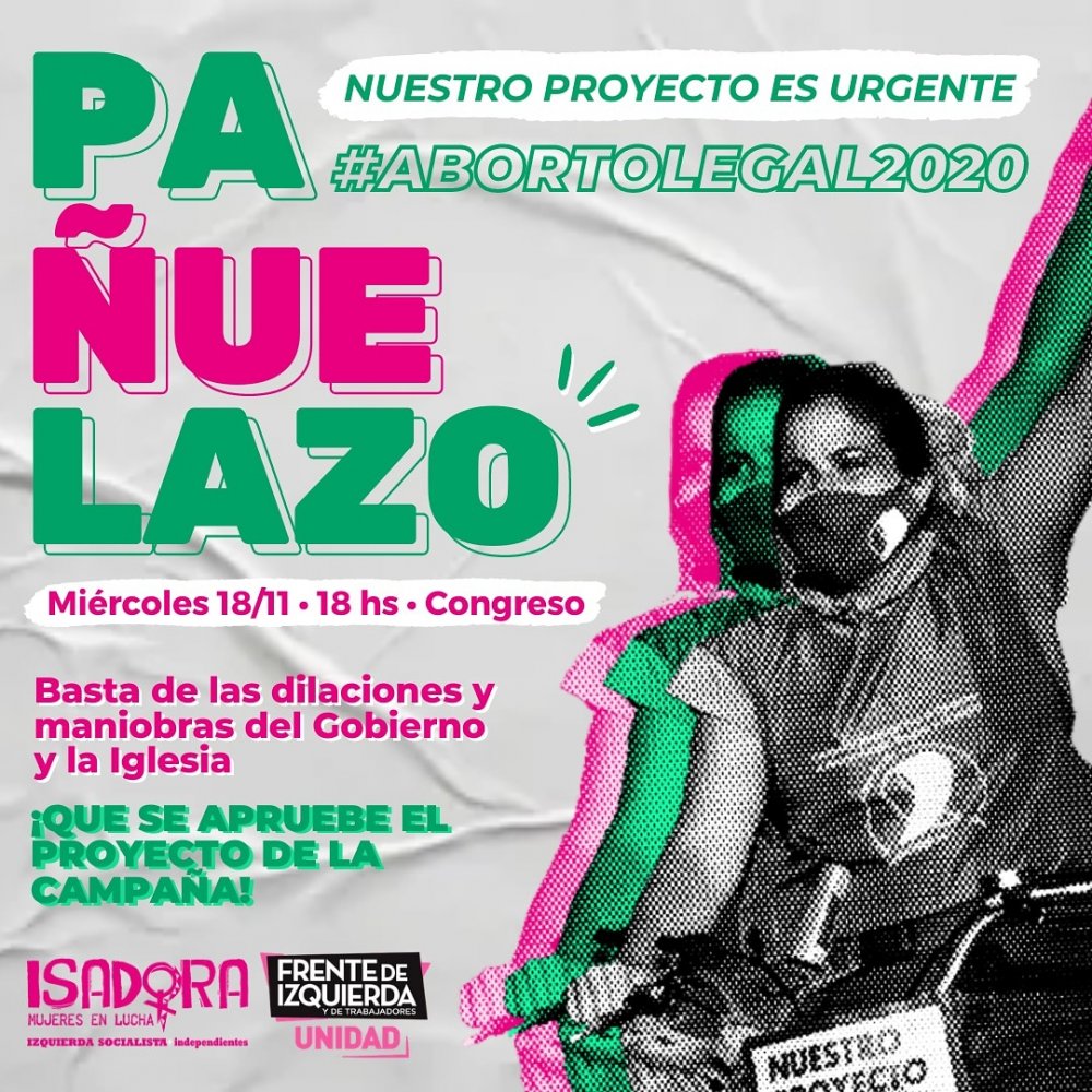18/11 18HS Congreso – Pañuelazo por el Aborto Legal