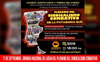 17 de septiembre, jornada nacional de lucha del Plenario del Sindicalismo Combativo