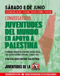 Conversatorio Juventudes del mundo en apoyo a Palestina