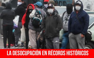 La desocupación en récords históricos