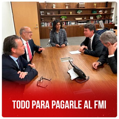 Todo para pagarle al FMI
