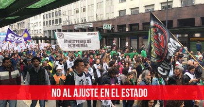 Estatales: No al ajuste en el Estado