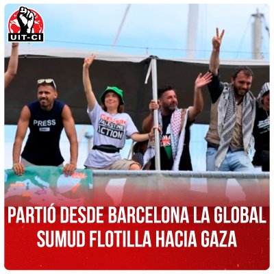 Partió desde Barcelona la Global Sumud Flotilla hacia Gaza