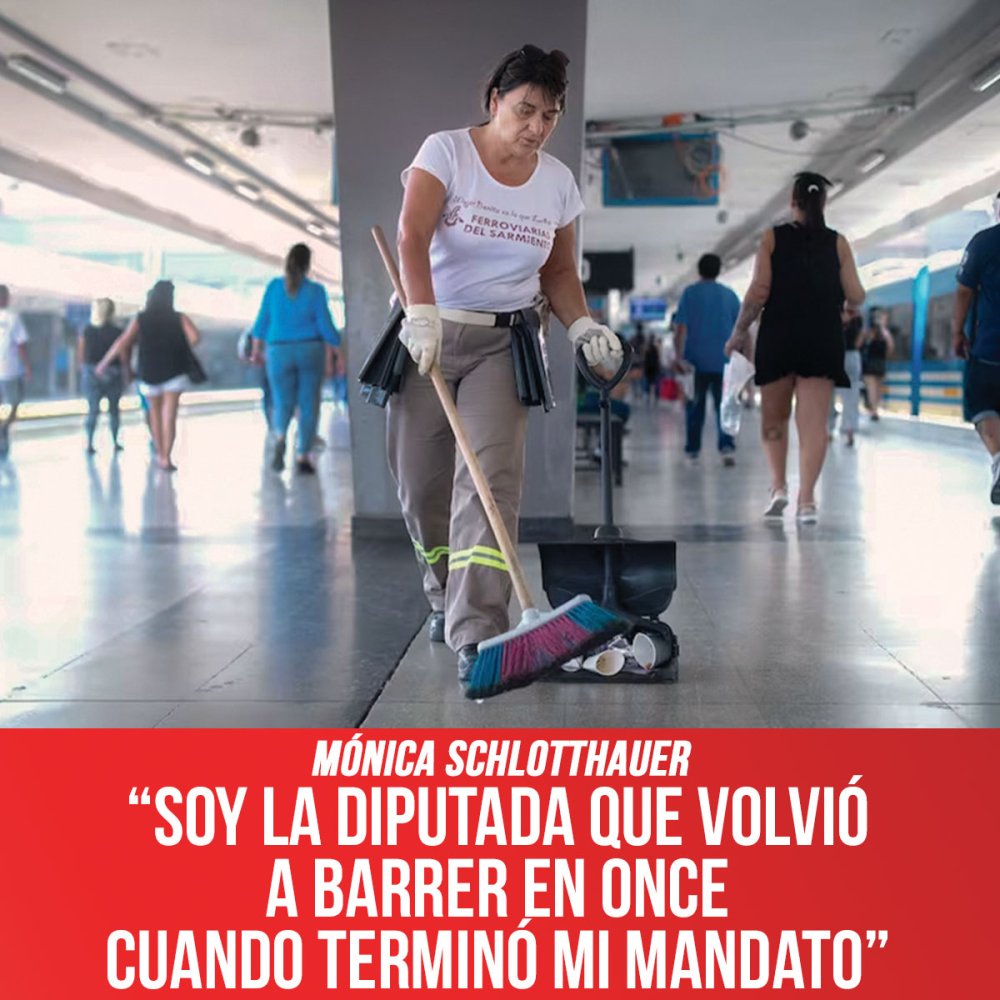 Mónica Schlotthauer, candidata a Diputada Nacional de Buenos Aires: “Soy la diputada que volvió a barrer en Once cuando terminó mi mandato”
