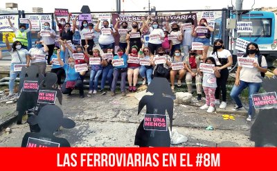 Las ferroviarias en el #8M