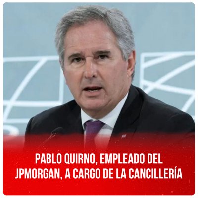 Pablo Quirno, empleado del JPMorgan, a cargo de la Cancillería