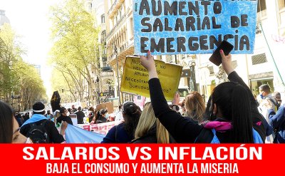 Salarios vs. inflación/ Baja el consumo y aumenta la miseria