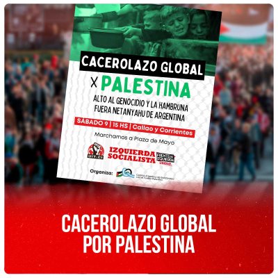 Cacerolazo global por Palestina