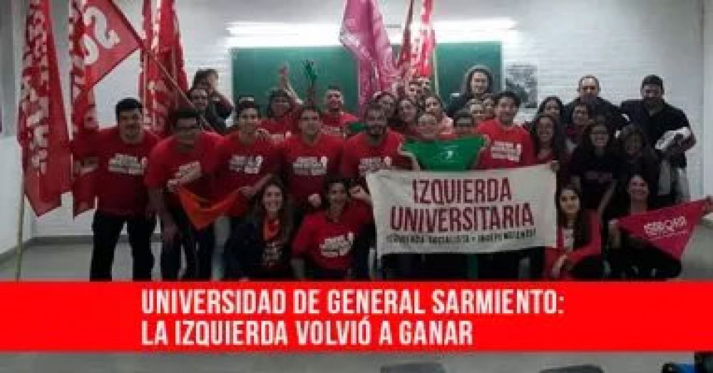 Universidad de General Sarmiento: La izquierda volvió a ganar