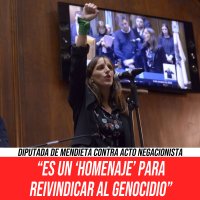 Diputada de Mendieta contra acto negacionista / “Es un ‘homenaje’ para reivindicar al genocidio”