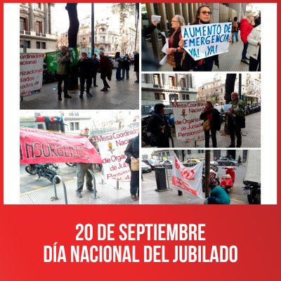 20 de septiembre día nacional del jubilado