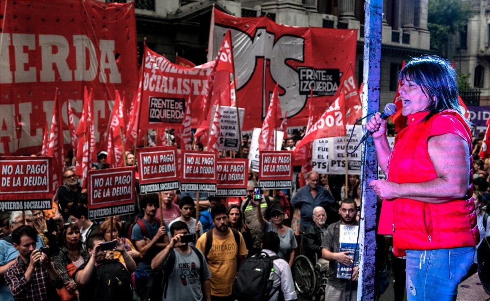 Acto del Frente de Izquierda en el Congreso
