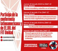 Cronograma de la conferencia