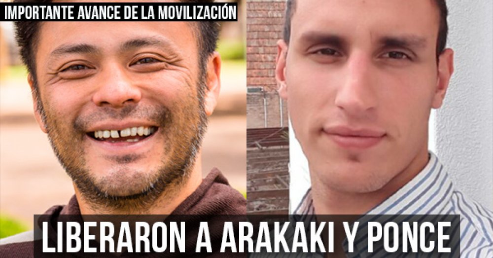 Importante avance de la movilización: Liberaron a Arakaki y Ponce