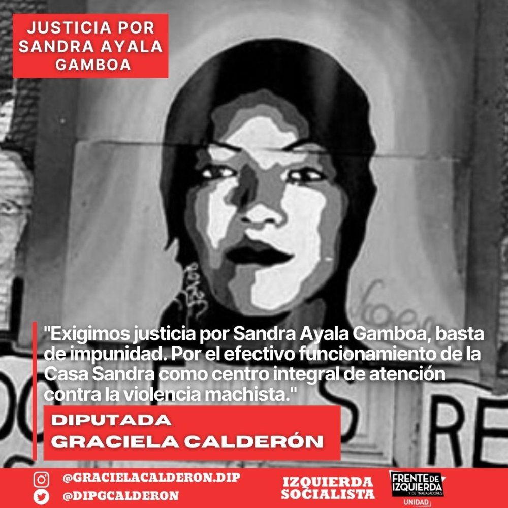 Proyecto de Declaración / Justicia por Sandra Ayala Gamboa