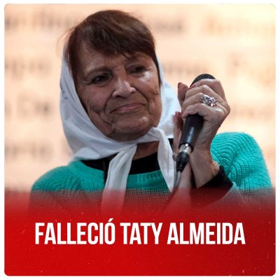 Falleció Taty Almeida