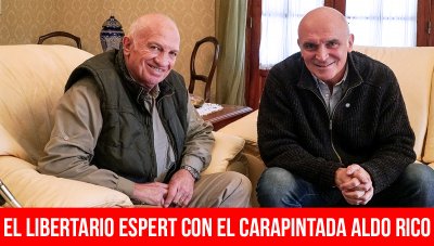 El libertario Espert con el carapintada Aldo Rico