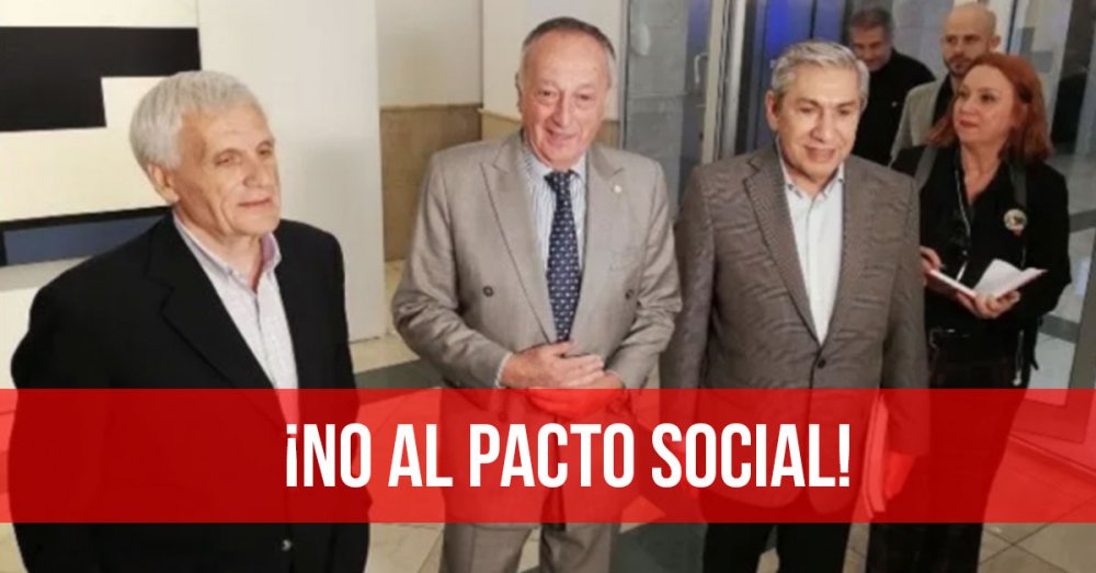 ¡No al pacto social!