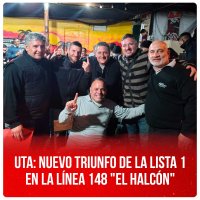 UTA: Nuevo triunfo de la lista 1 en la línea 148 "El Halcón"