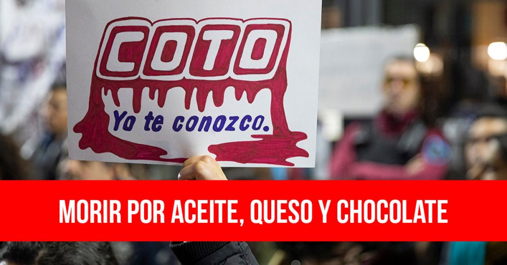 Morir por aceite, queso y chocolate