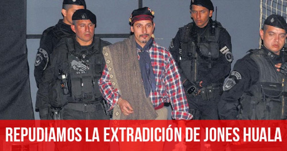 Repudiamos la extradición de Jones Huala