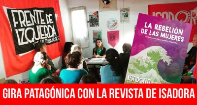 Gira patagónica con la revista de Isadora