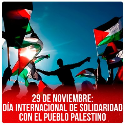 29 de noviembre: día internacional de solidaridad con el pueblo palestino