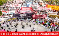 Lo que dejó la jornada nacional del Plenario del Sindicalismo Combativo