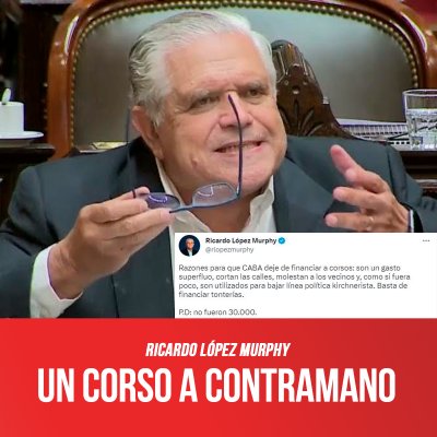 Ricardo López Murphy / Un corso a contramano