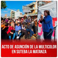 Acto de asunción de la Multicolor en Suteba La Matanza