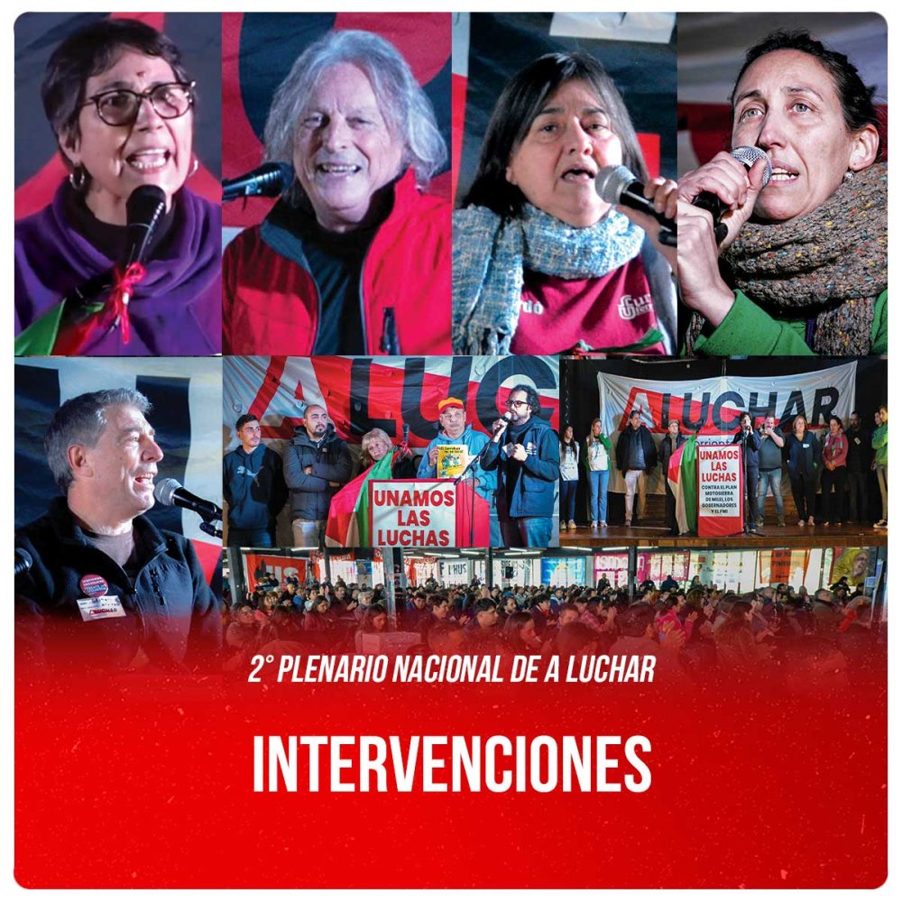 2° Plenario Nacional de A Luchar / Intervenciones