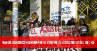 Haedo: ganamos nuevamente el centro de estudiantes del ISFD 45