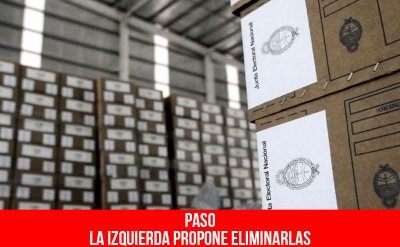 PASO: la izquierda propone eliminarlas