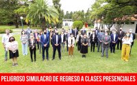 Peligroso simulacro de regreso a clases presenciales