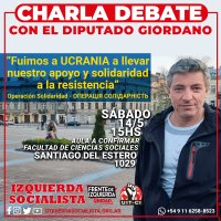 Charla debate: Diputado Giordano viajó a Ucrania