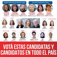 Votá estas candidatas y candidatos en todo el país