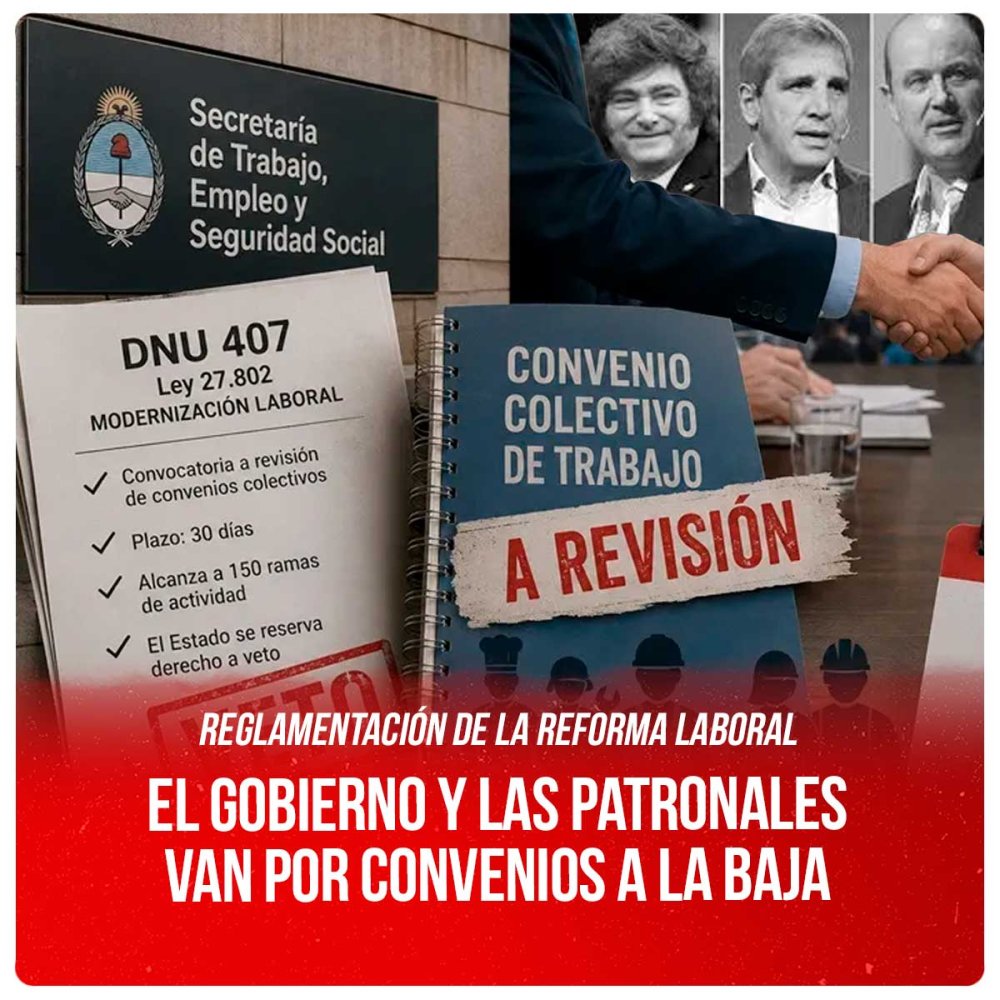 Reglamentación de la reforma laboral / El gobierno y las patronales van por convenios a la baja