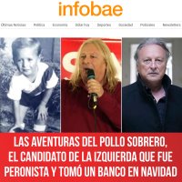 Infobae / Las aventuras del Pollo Sobrero, el candidato de la Izquierda que fue peronista y tomó un banco en Navidad