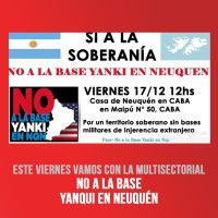 No a la base yanqui en Neuquén