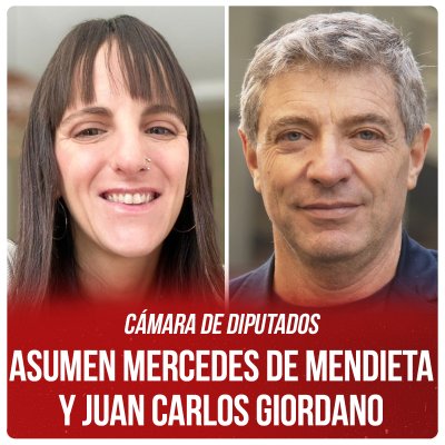 Cámara de Diputados / Asumen Mercedes de Mendieta y Juan Carlos Giordano