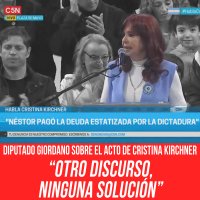 Diputado Giordano sobre el acto de Cristina Kirchner: “Otro discurso, ninguna solución”