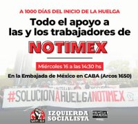 A 1000 días / Todo el apoyo a las y los trabajadores de Notimex