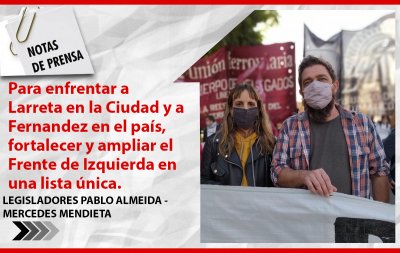 En la Ciudad, Izquierda Socialista llama a la unidad de toda la izquierda y rechaza dividirse ante las PASO
