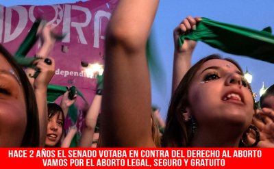 Hace dos años el Senado votaba en contra del derecho al aborto/Vamos por el aborto legal, seguro y gratuito ahora