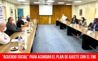 "Acuerdo social" para aplicar el plan de ajuste con el FMI