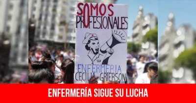 Enfermería sigue su lucha
