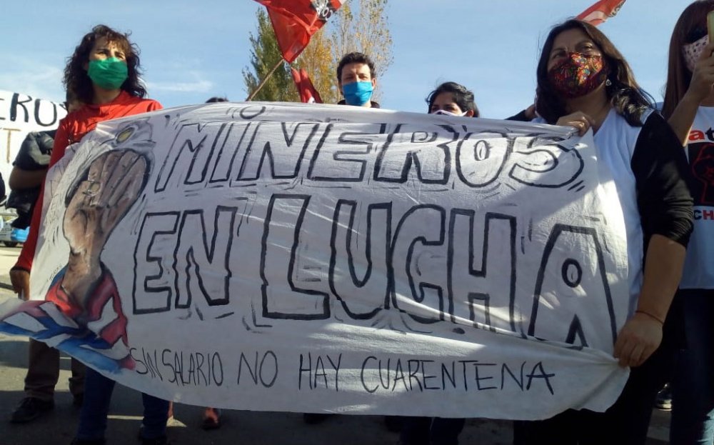 Solidaridad con los mineros de Andacollo Neuquén