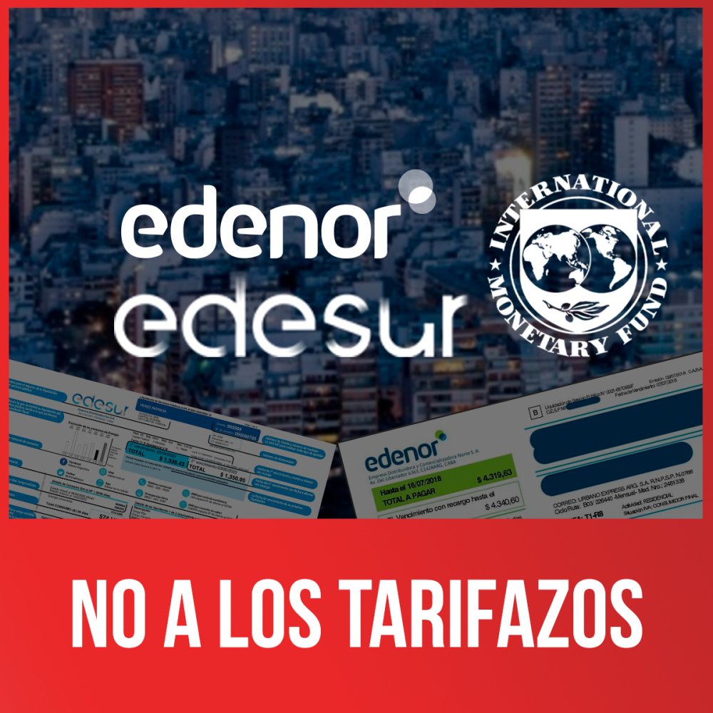 No a los tarifazos