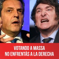Votando a Massa no enfrentás a la derecha