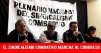 El sindicalismo combativo marcha al Congreso